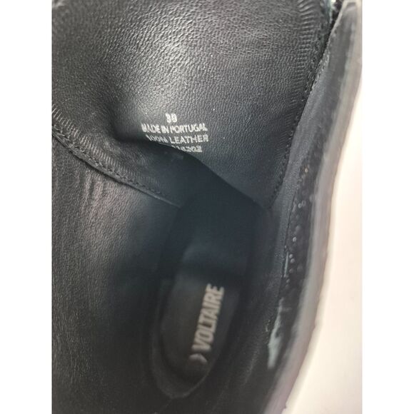 Zadig & Voltaire Women's Black Joe Cecilia Patent Leather Ankle Boot Size 38 EU - Picture 7 of 7